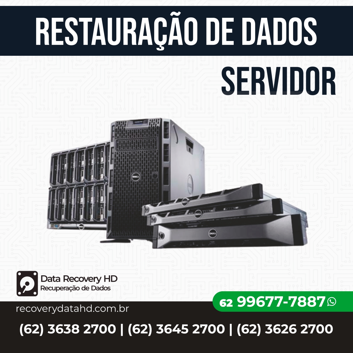 RECOVERY DATA HD GOIANIA-RECUPERAÇÃO DE ARQUIVOS DE SERVIDOR GOIAS