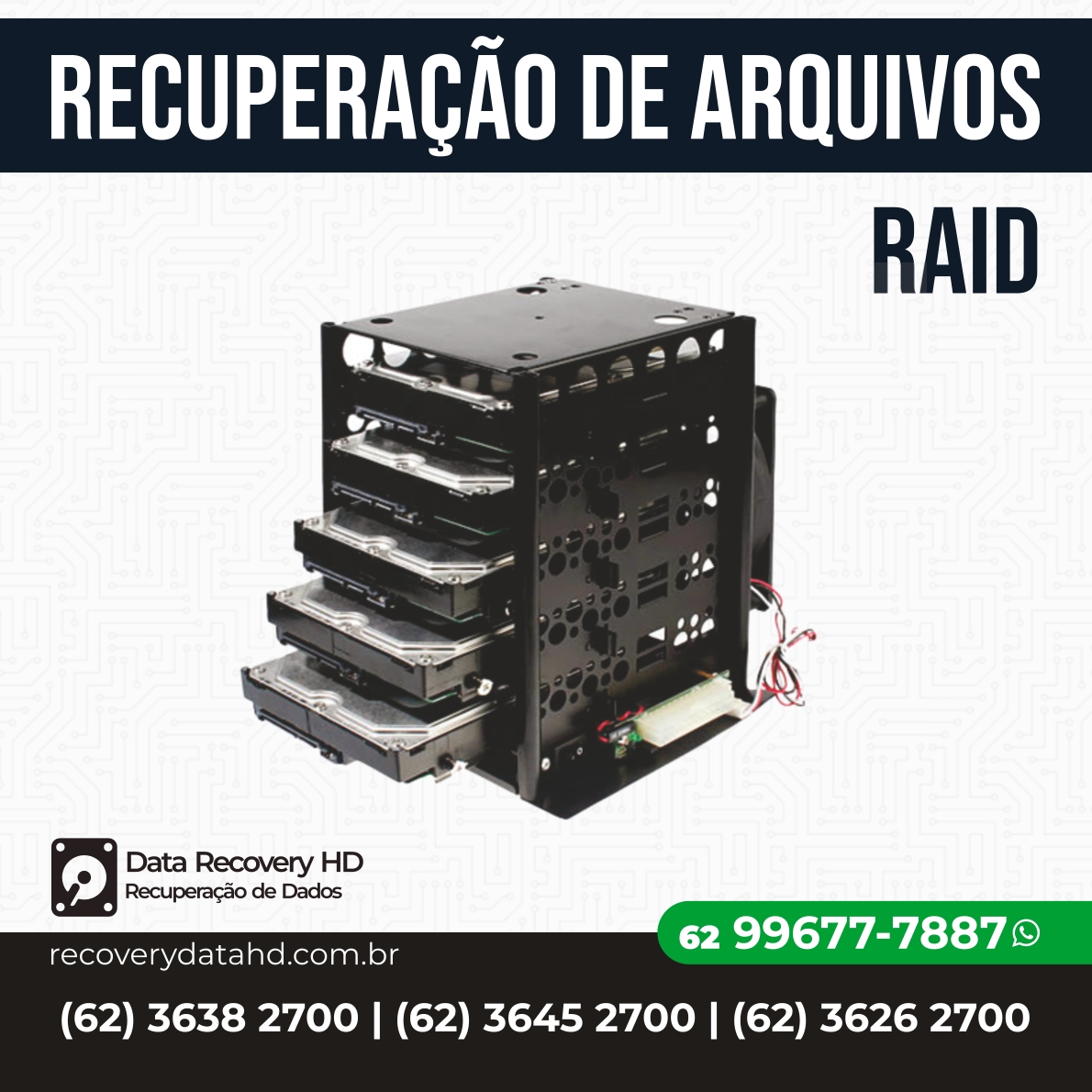 RECOVERY DATA HD GOIANIA-RECUPERAÇÃO DE ARQUIVOS RAID GOIANIA