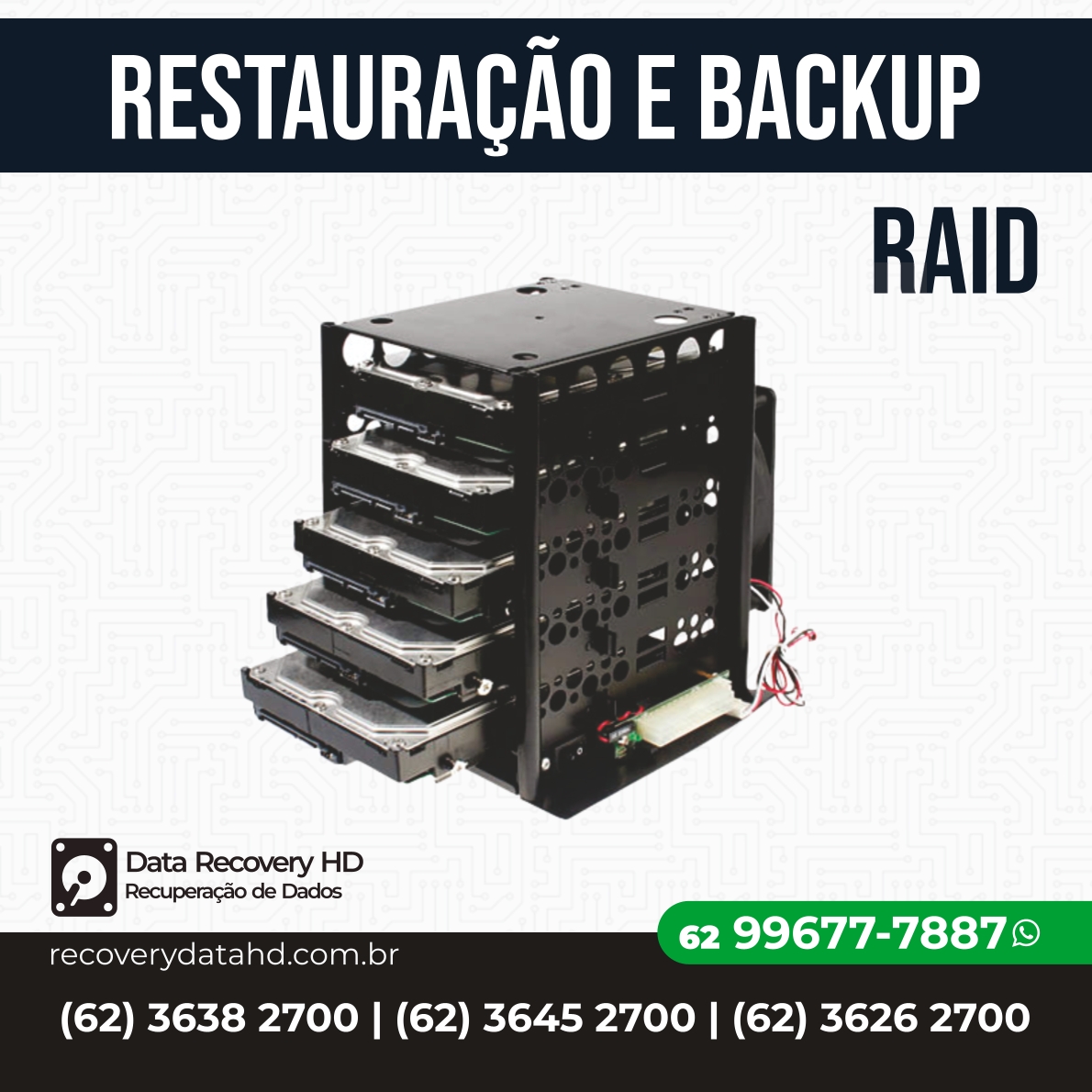 RECOVERY DATA HD GOIANIA-RECUPERAÇÃO DE DADOS DE HD EM RAID GOIANIA