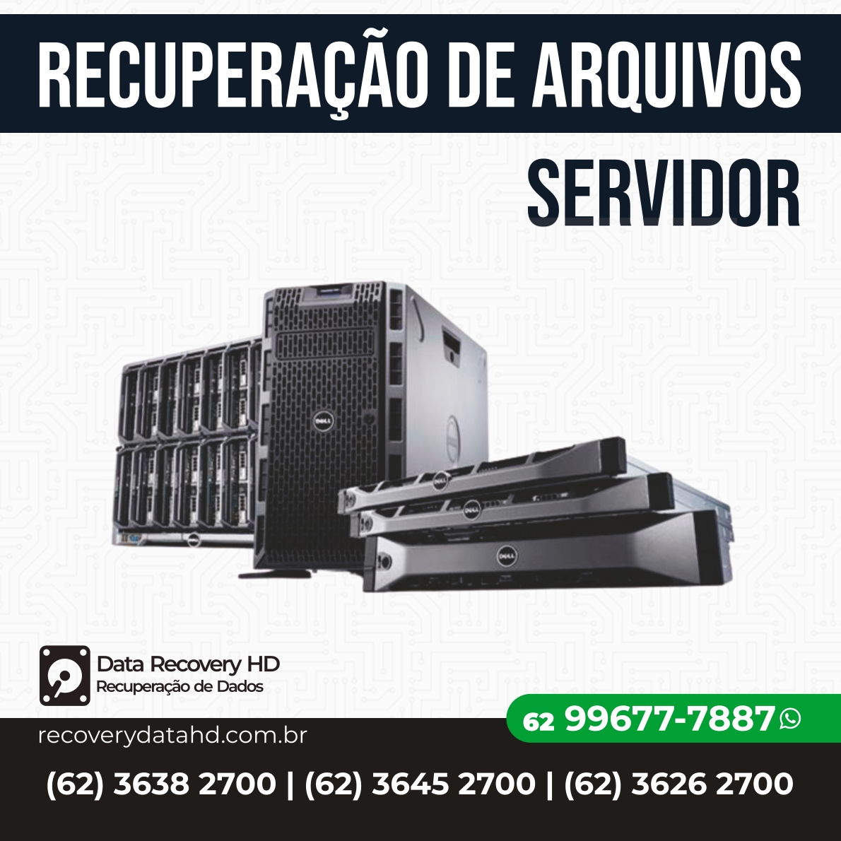 RECOVERY DATA HD GOIANIA-RECUPERAÇÃO DE DADOS EM HDS SERVIDOR GOIANIA